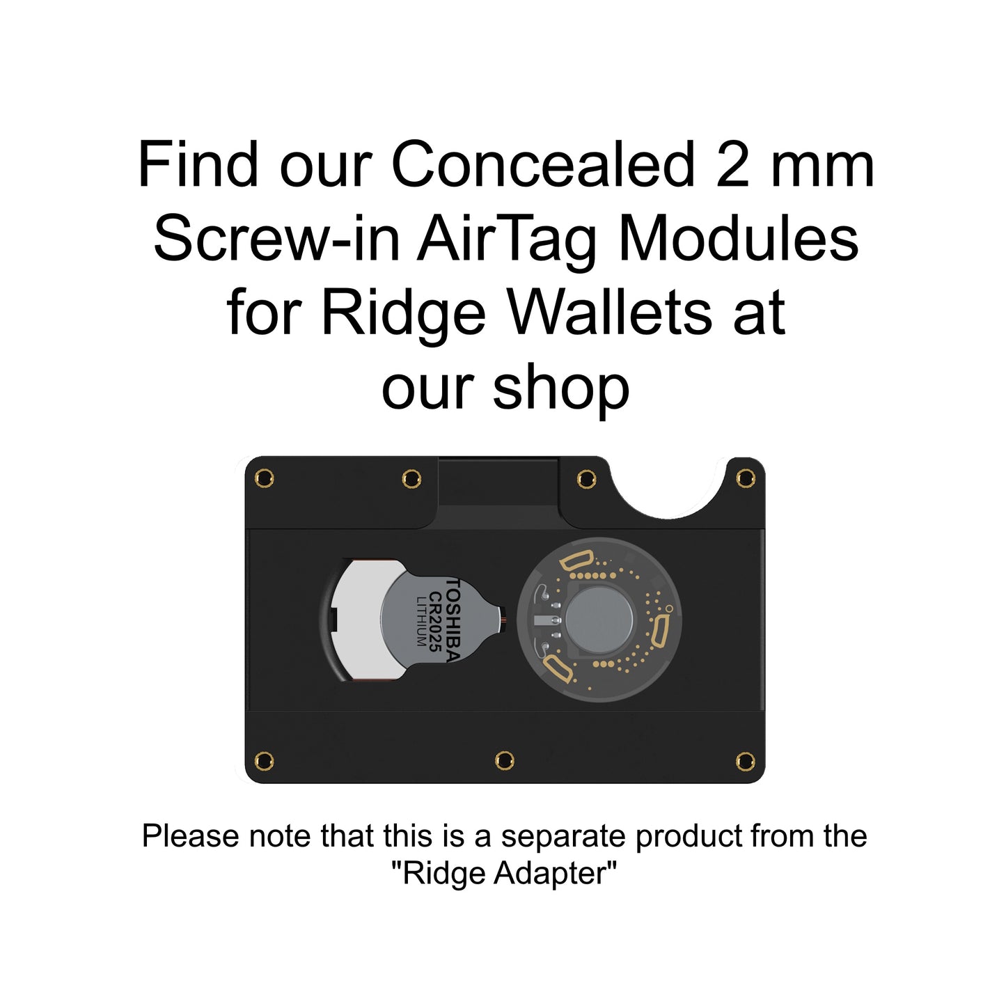 DIY-Umrüstsatz für Apple AirTag 3 mm Wallet Card Modifikation