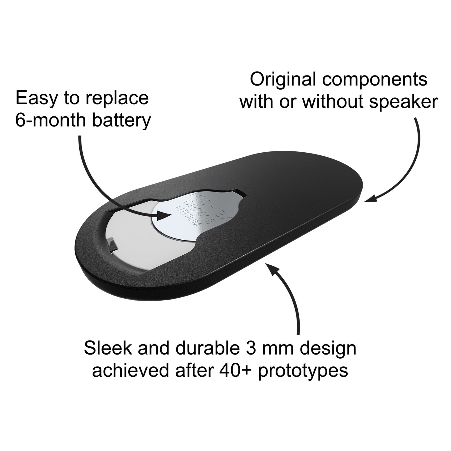 Modified 3 mm Slim Genuine Samsung SmartTag2 Card for Wallet