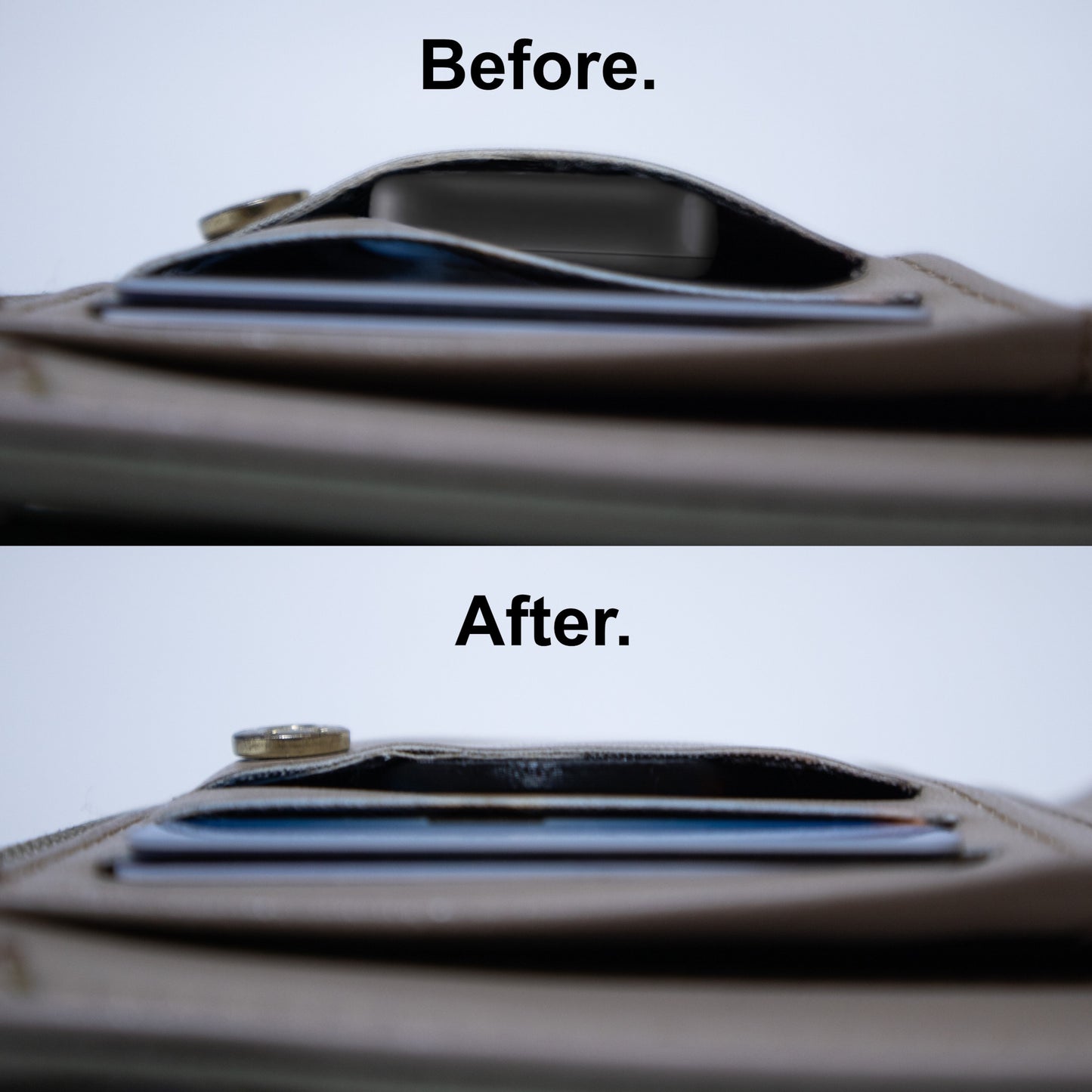Modifizierte 3 mm dünne Original Samsung SmartTag2 Karte für die Brieftasche